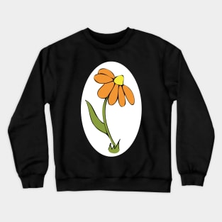 Daisy Whimsical Cartoon Illustration Happy Colours Crewneck Sweatshirt